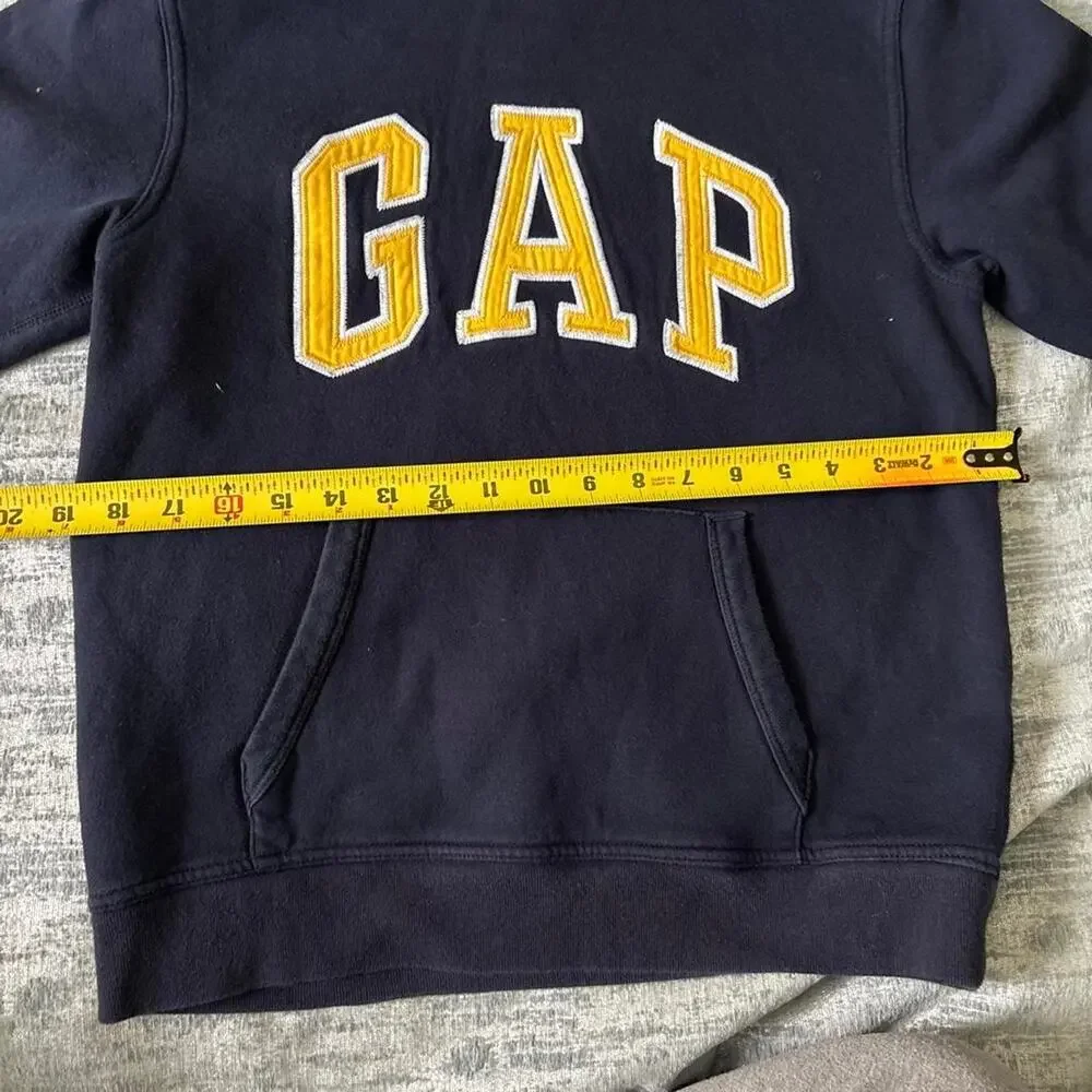 Vintage style navy blue gap hoodie kids size large